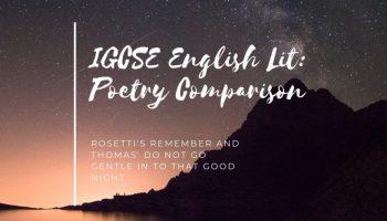 IGCSE English Lit Poetry Comparison-2