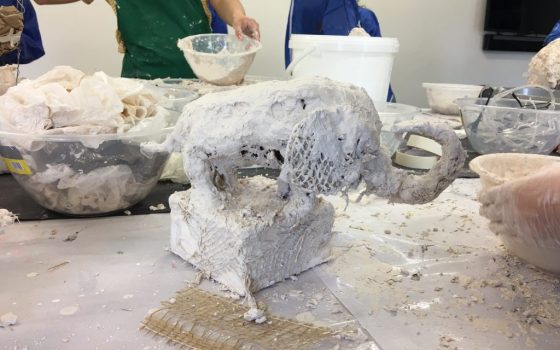 plastering sclupture