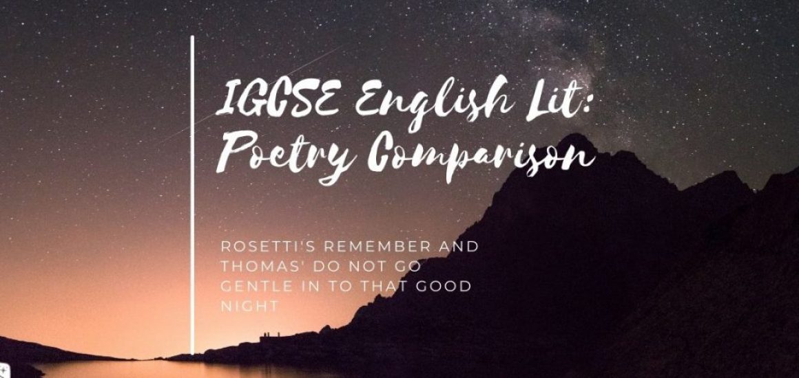 IGCSE English Lit Poetry Comparison-2