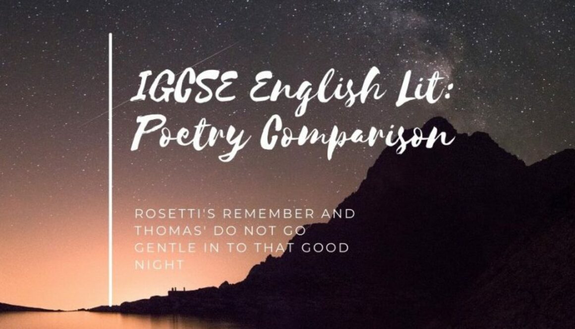 IGCSE English Lit Poetry Comparison-2