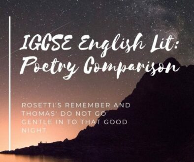 IGCSE English Lit Poetry Comparison-2